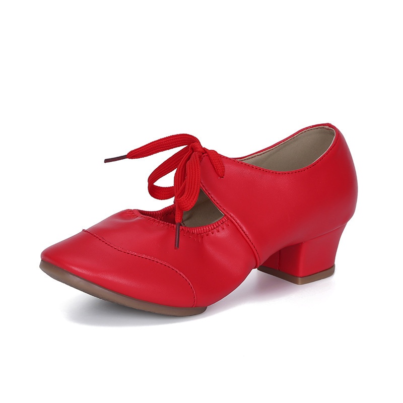 Dansschoenen 2025 Nieuwe grensoverschrijdende Latijns-Amerikaanse vierkante lage schoenen met zachte zool voor dames, moderne dansschoenen_voghion.com