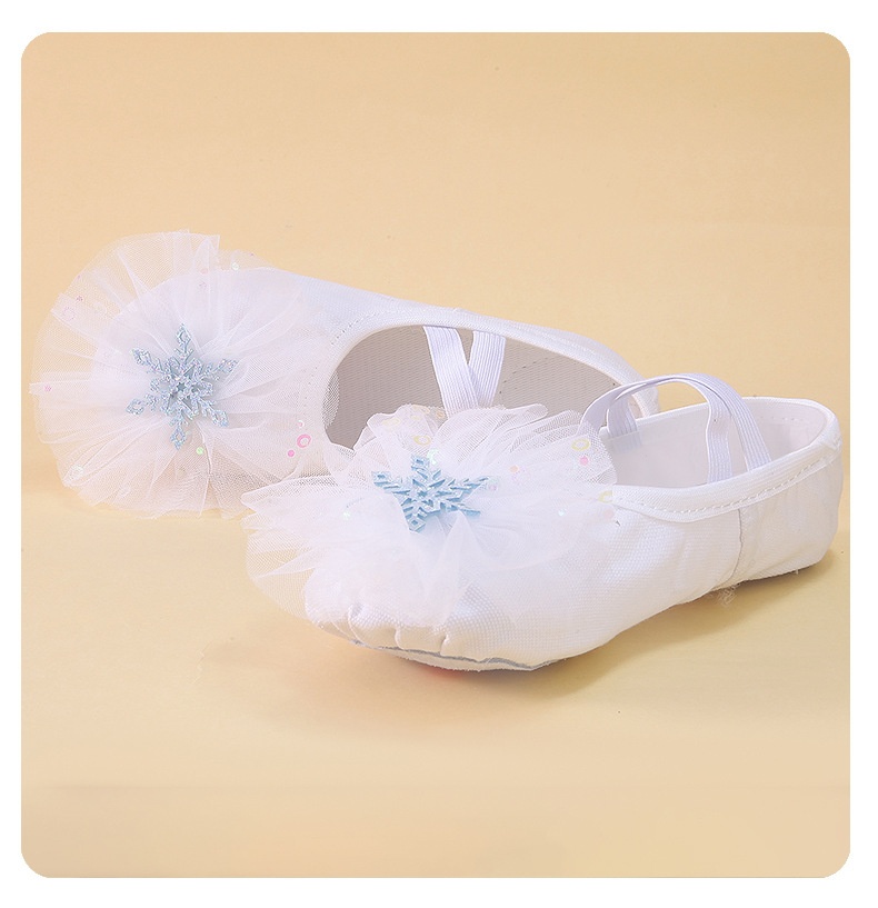 Sapatos de dança para mulher e criança com sola macia_voghion.com