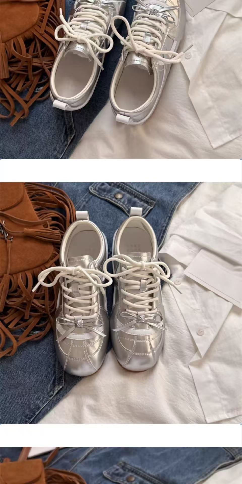 Silver Mary Jane Dance Shoes With Soft Sole For Comfortable Feet_voghion.com