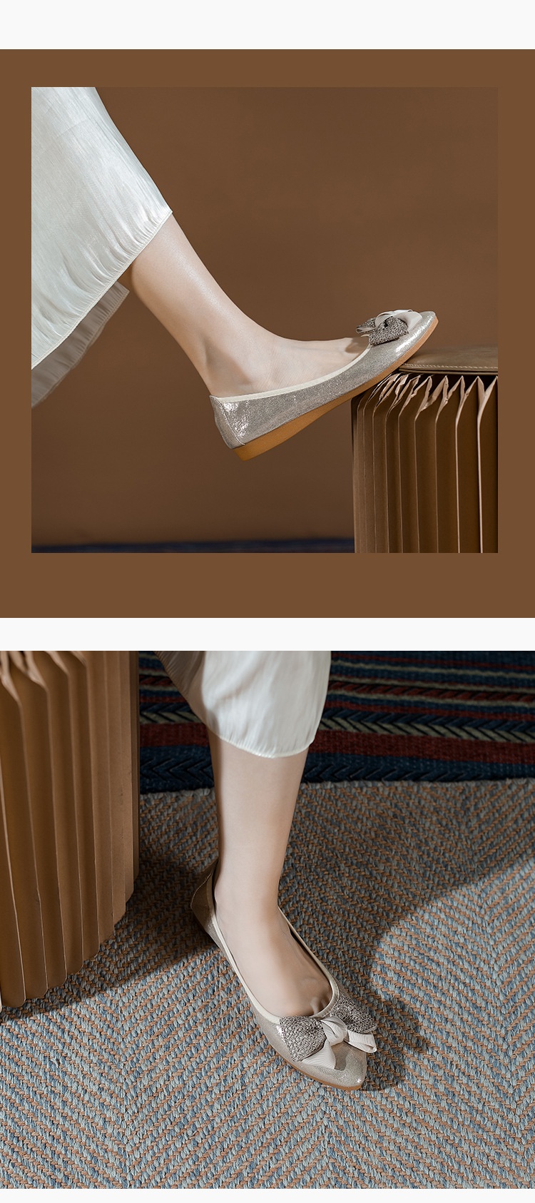 Scarpe da ballo basse donna mocassini comodi con suola morbida_voghion.com