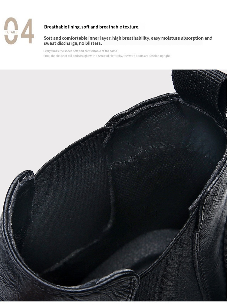 Botas martin brogue em pele para homem estilo britânico_voghion.com