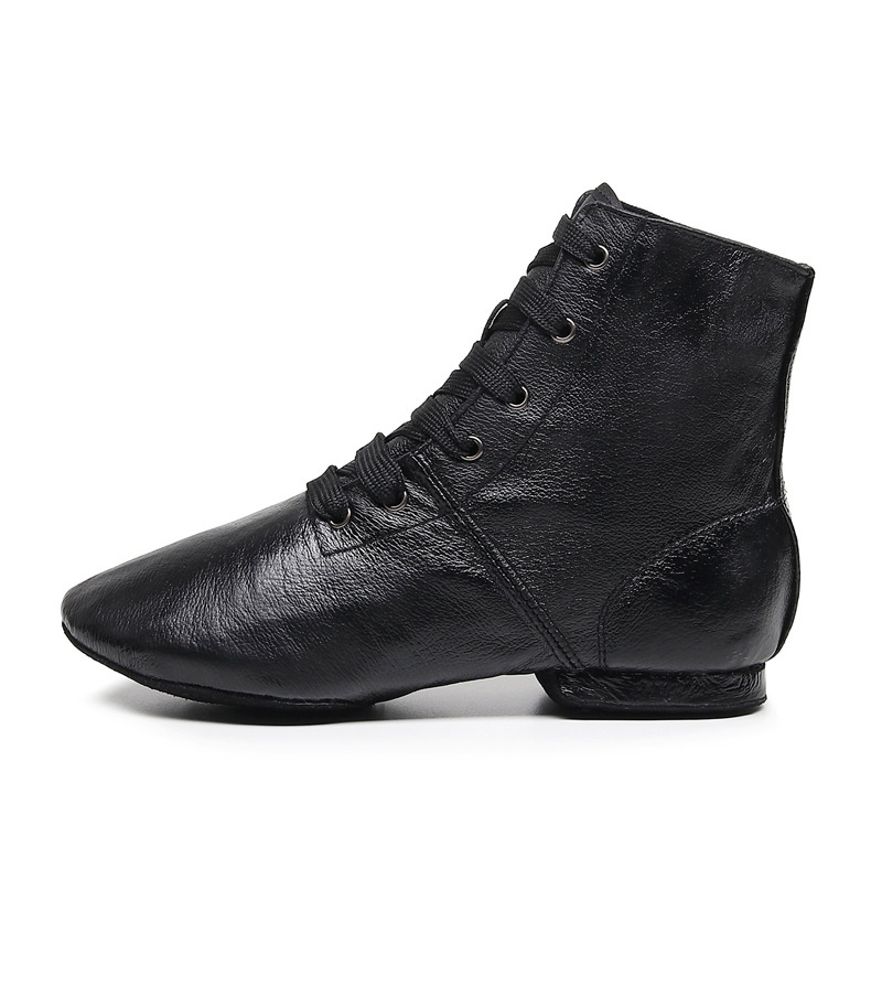 Botas de dança jazz de cano alto para mulher e sapatilhas ballet_voghion.com