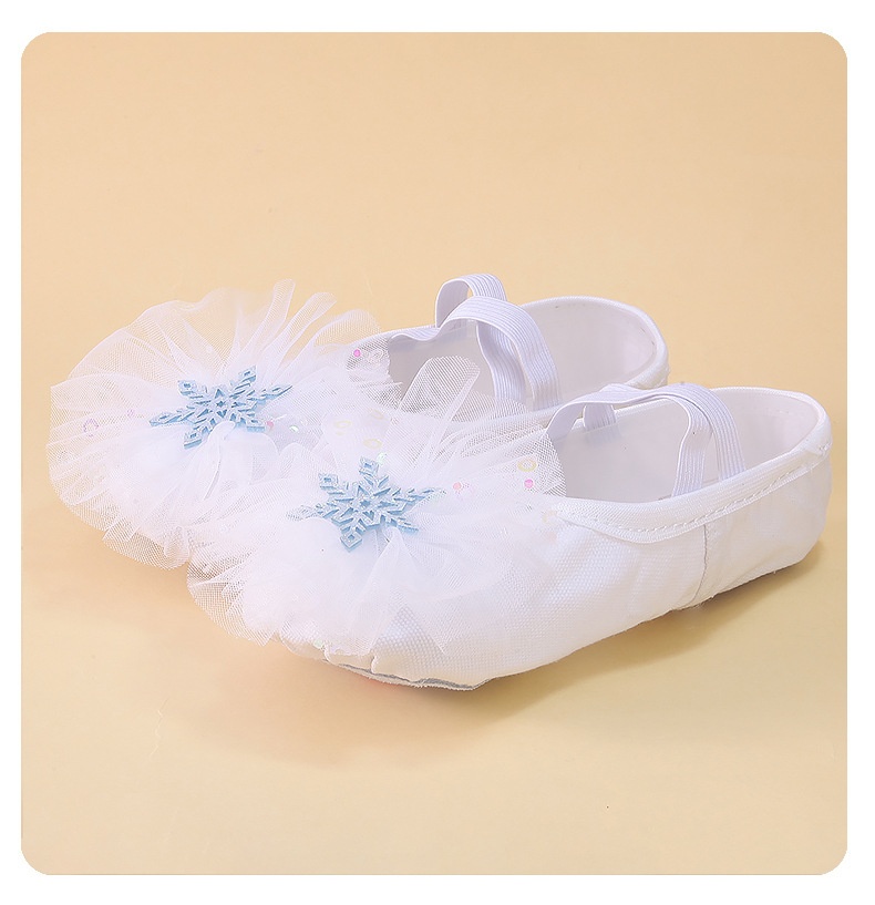Sapatos de dança para mulher e criança com sola macia_voghion.com