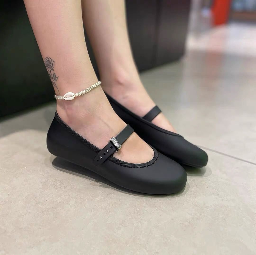 Retro Women's Dance Shoes With Soft Sole And Round Toe Flat_voghion.com