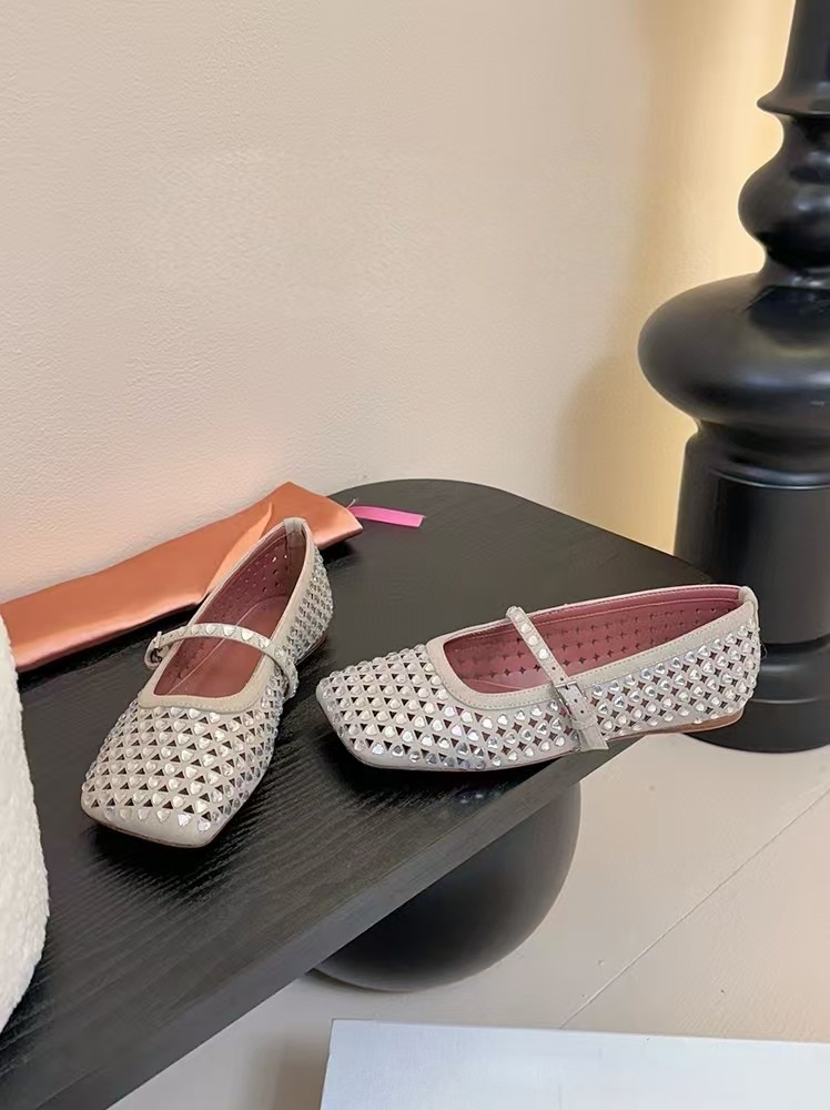 Damskor mary jane för dans i äkta läder med strass_voghion.com