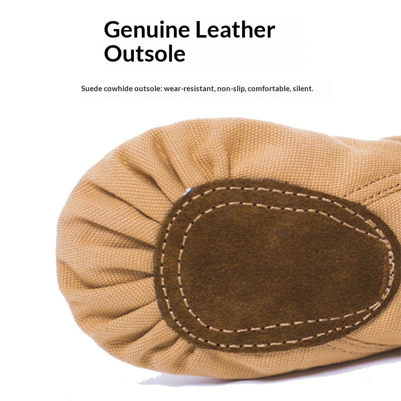 Scarpe da ballo di alta gamma per adulti, color cammello, per donne, uomini e bambini, scarpe da ballo con suola morbida a zampa di gatto, scarpe da balletto yoga._voghion.com