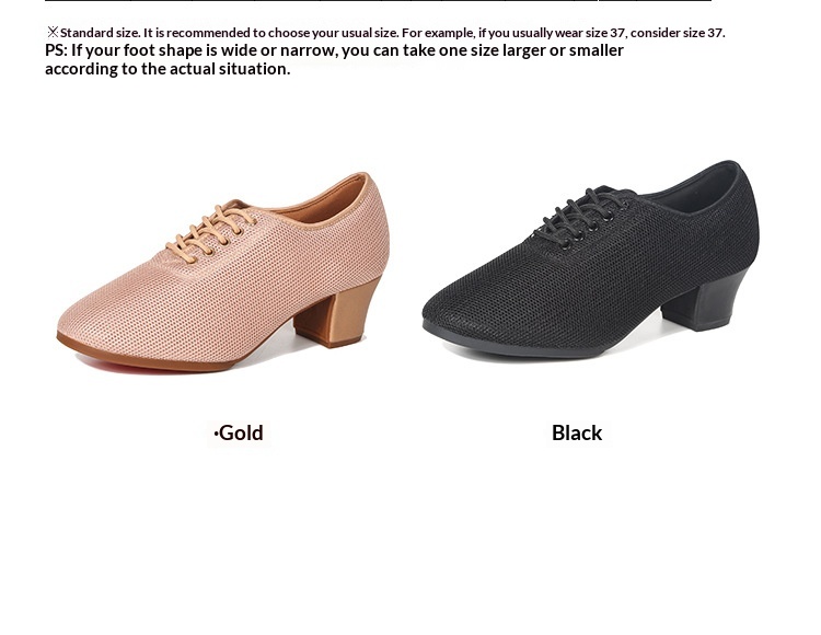 Latijnse dansschoenen voor dames met ademend mesh en zool_voghion.com