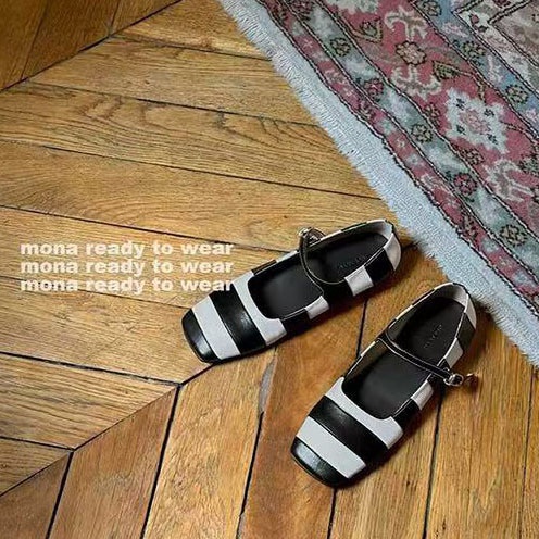Zapatos De Baile Estilo Retro Con Patrón De Cebra Para Mujer_voghion.com