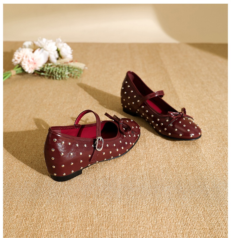 Ballerines de danse mary jane argentées à strass et nœud_voghion.com