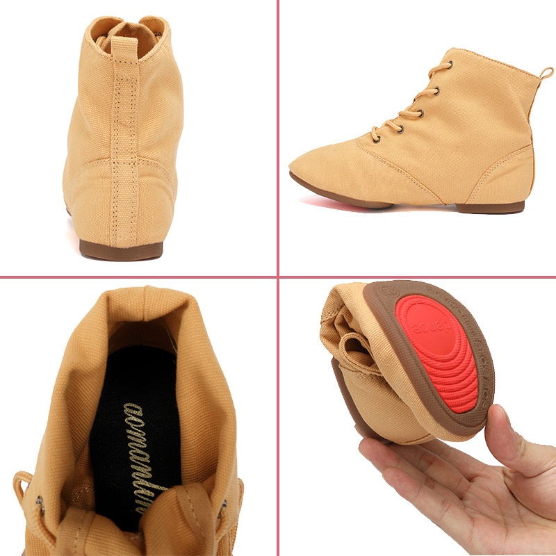 Dance Shoes Jazz Women's Soft-soled Indoor And Outdoor Practice Dance Boots, Children's Ballet Shoes, Breathable, Flat-heeled,_voghion.com