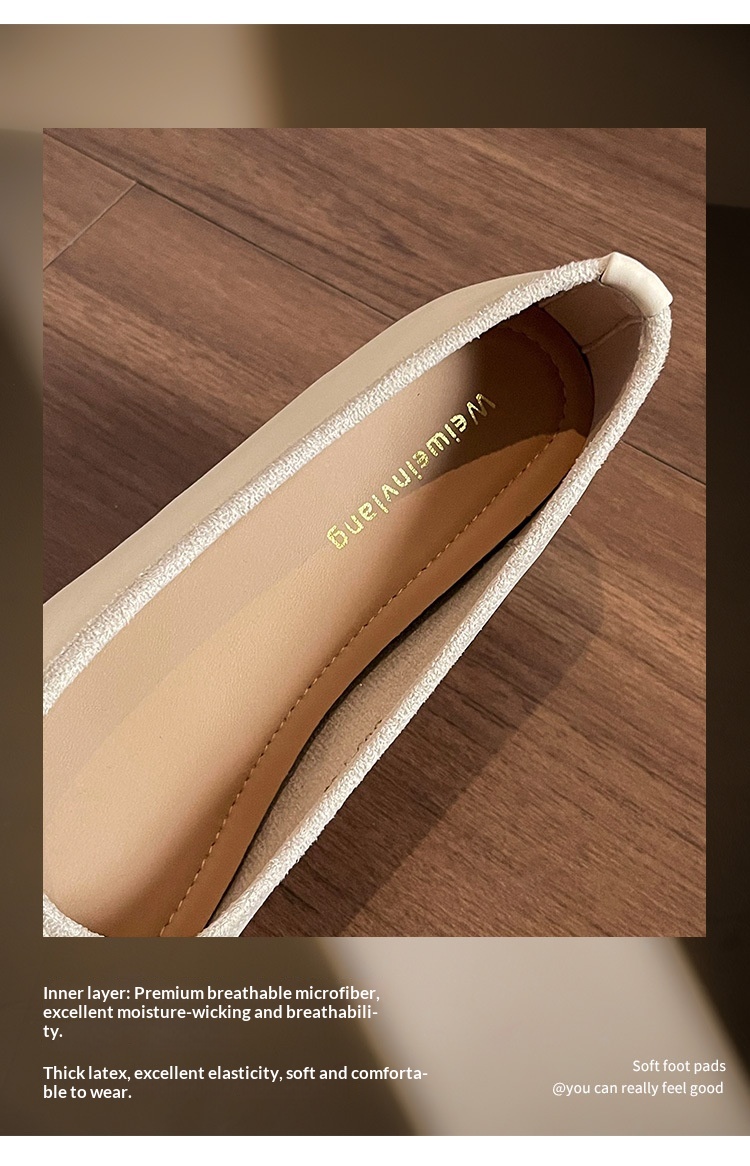 Damskor baletdans franska fe-stil rosett dold klack_voghion.com