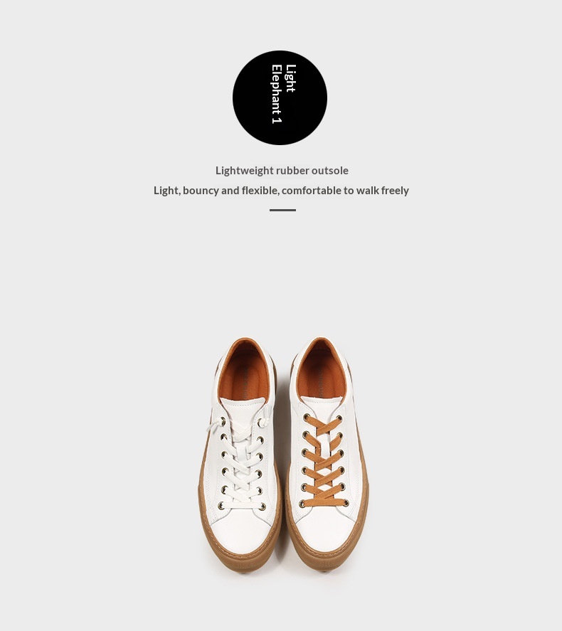 Baskets homme en cuir véritable, chaussures de skate blanches_voghion.com