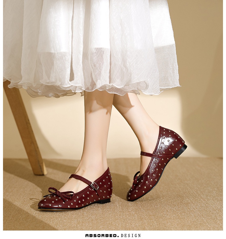 Ballerines de danse mary jane argentées à strass et nœud_voghion.com