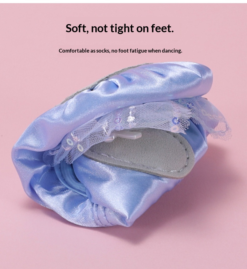 Mädchen Einhorn Ballettschuhe Blau Bunt Tanzschuhe Für Auftritte_voghion.com