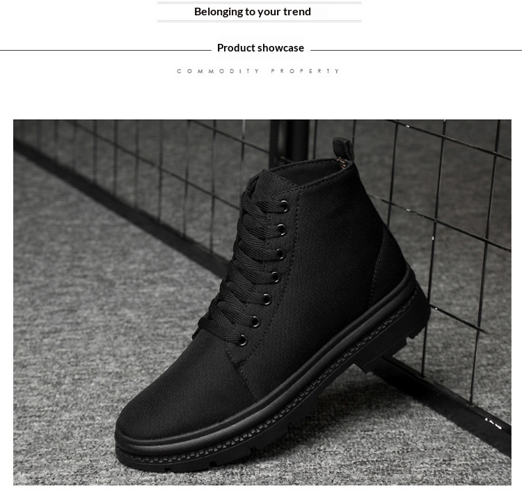 Men's Breathable High-top Sneakers Casual Height-increasing Shoes_voghion.com