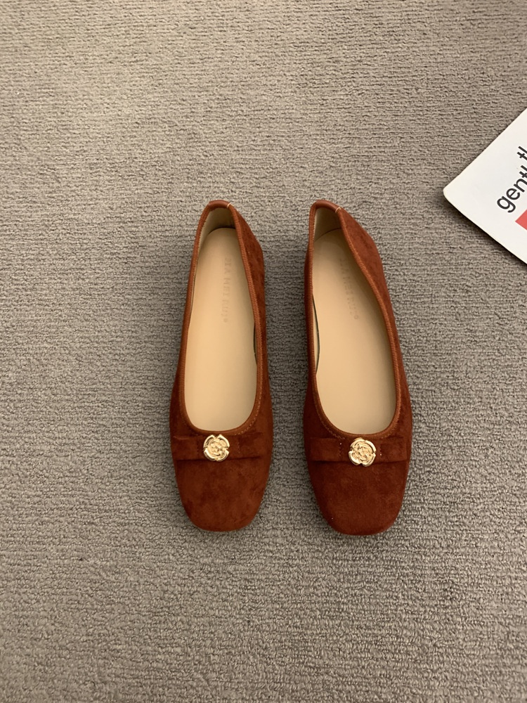 Bailarinas para mujer, zapatos de danza cómodos punta cuadrada_voghion.com