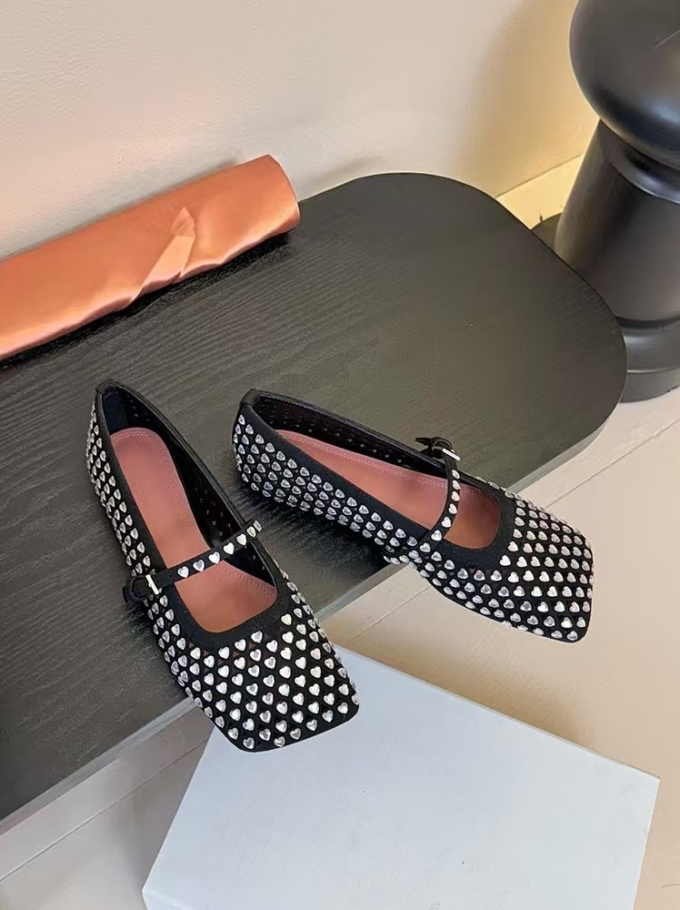 Damskor mary jane för dans i äkta läder med strass_voghion.com
