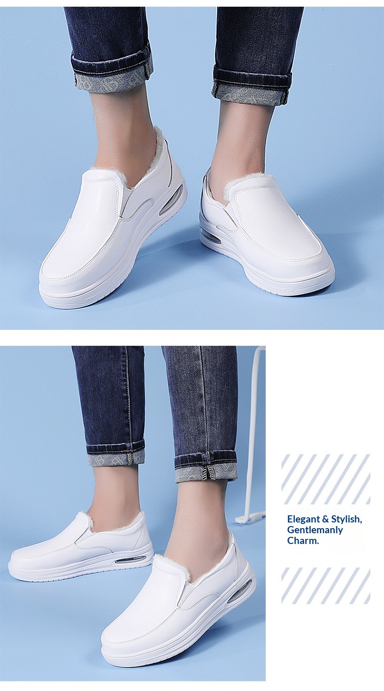 Herren Freizeitschuhe Mit Luftpolster Und Warmem Fleece Futter_voghion.com