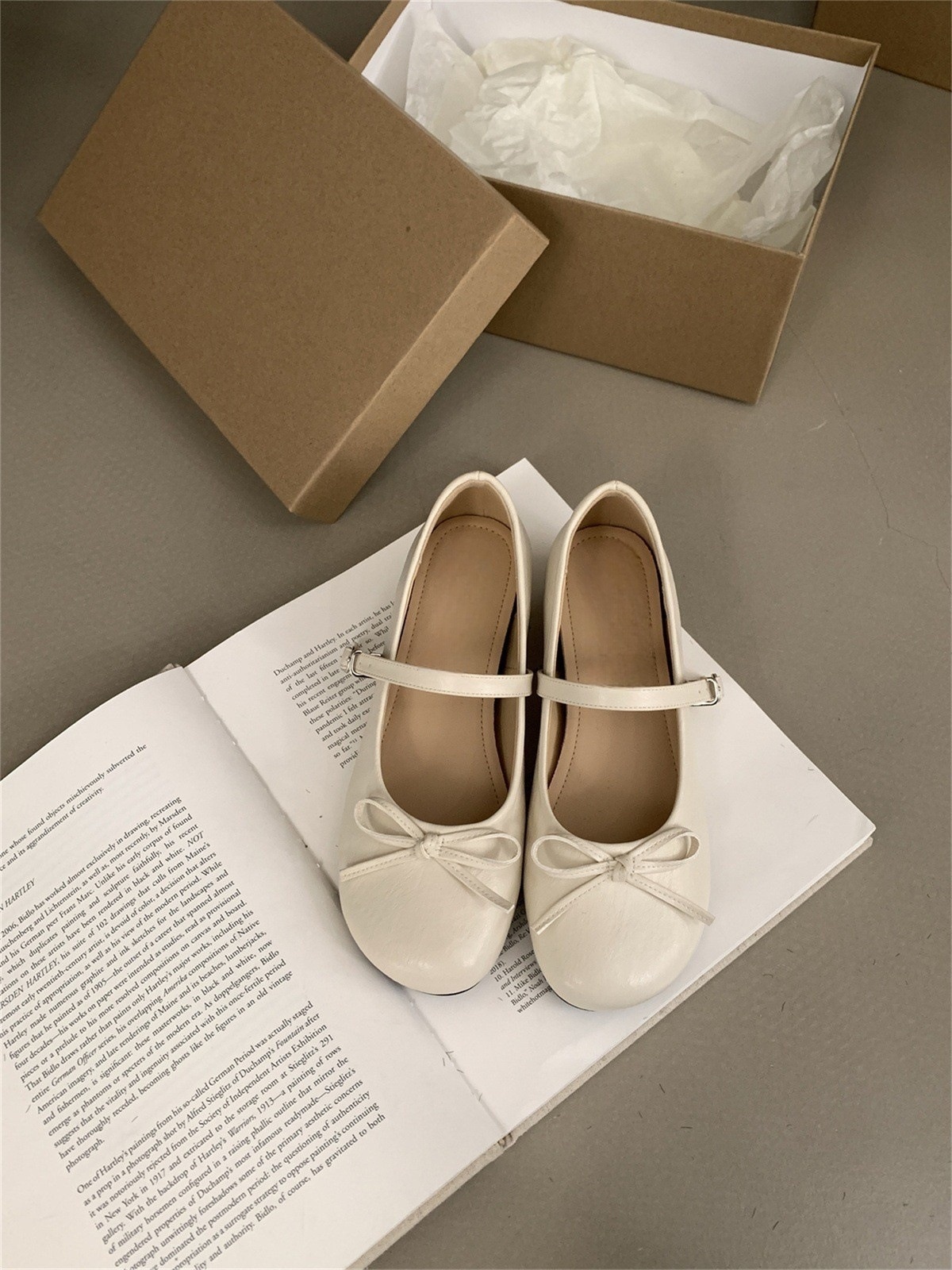 Ballerines de danse mary jane argentées avec talon compensé_voghion.com