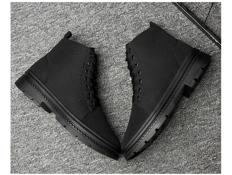 Men's Breathable High-top Sneakers Casual Height-increasing Shoes_voghion.com