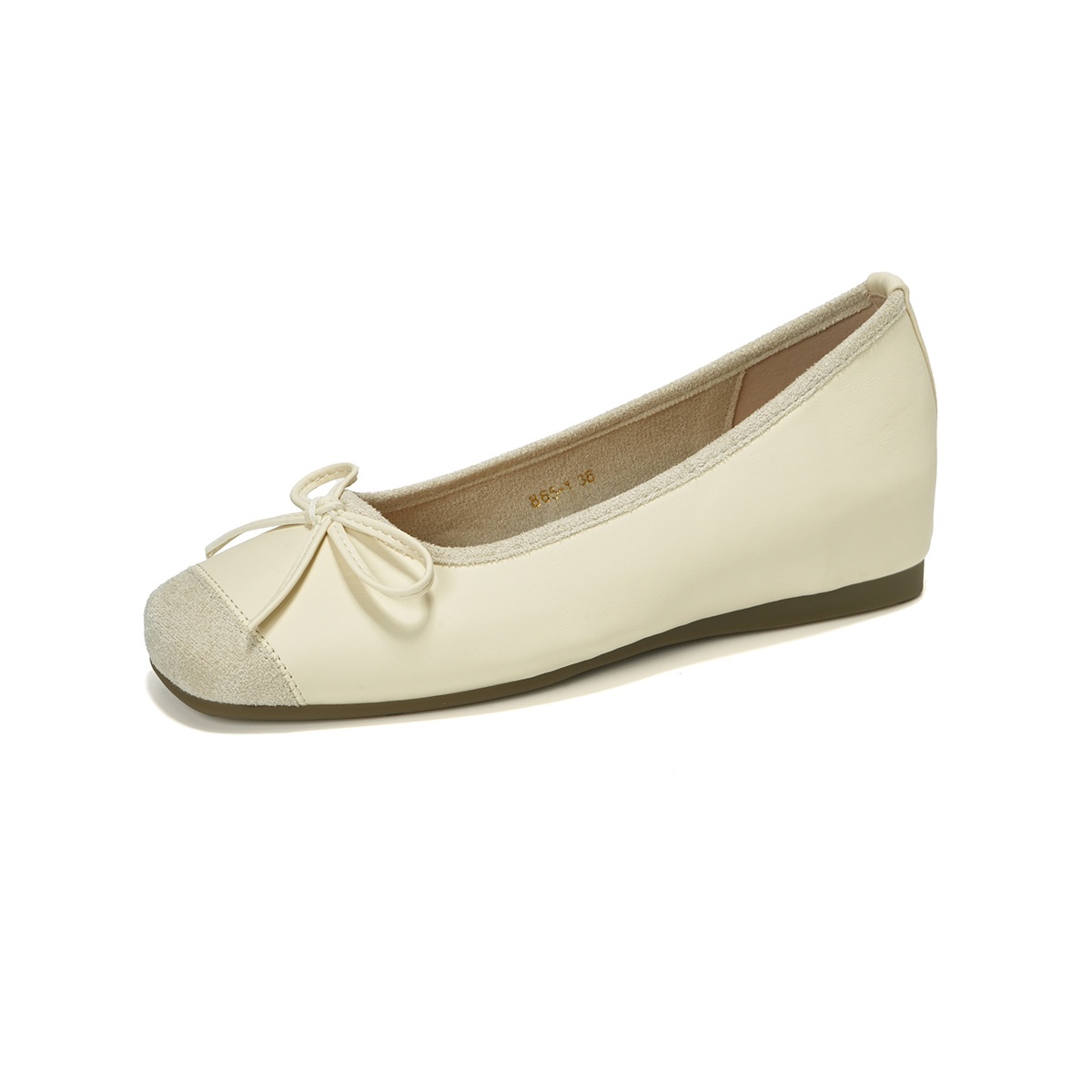Dance Shoes Weiwei Girl 865-1 French Fairy Style Bowknot Hidden Heel Single For Women Shallow Gentle Evening Ballet Shoes_voghion.com