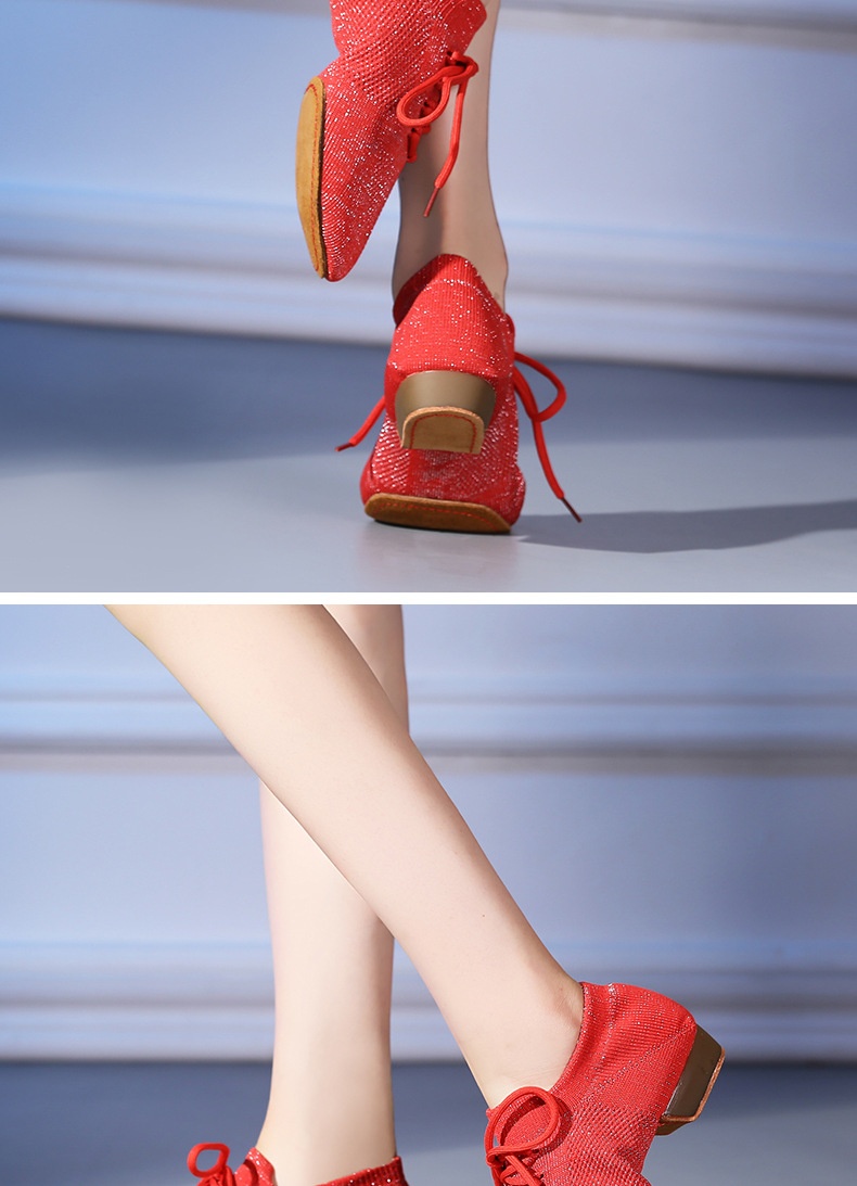 Breathable Women's Jazz Dance Shoes With Heels For Ballet Class_voghion.com