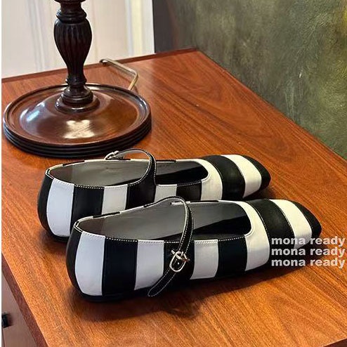 Zapatos De Baile Estilo Retro Con Patrón De Cebra Para Mujer_voghion.com