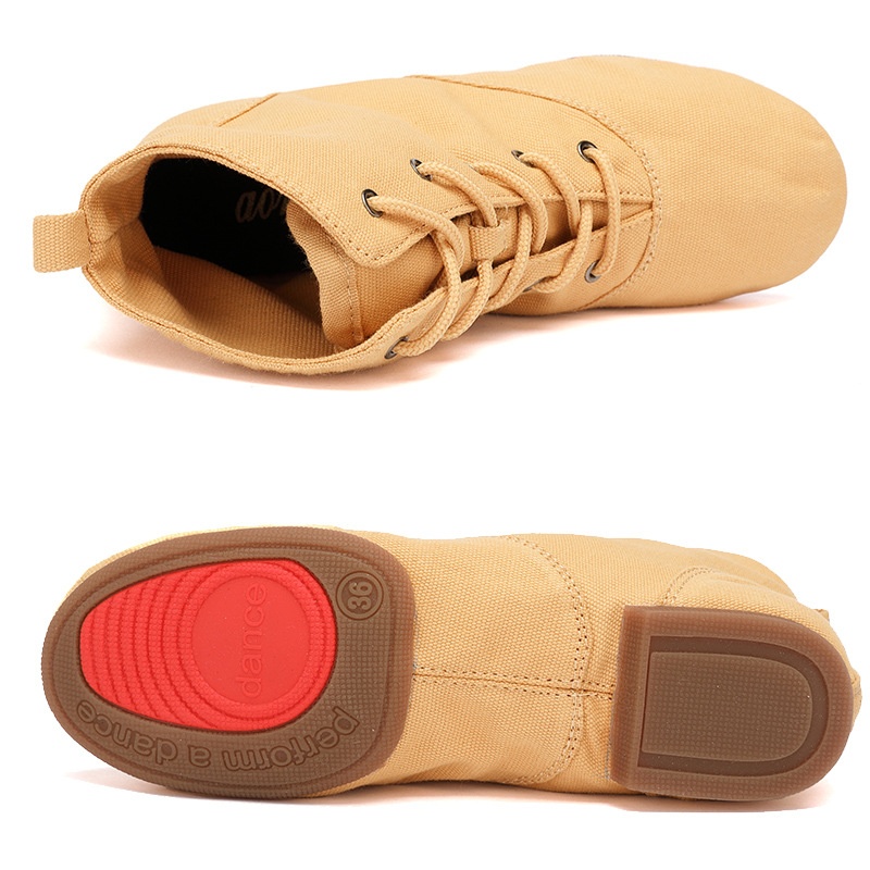 Dance Shoes Jazz Women's Soft-soled Indoor And Outdoor Practice Dance Boots, Children's Ballet Shoes, Breathable, Flat-heeled,_voghion.com
