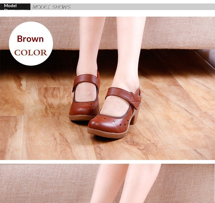 Comfortable Women's Square Toe Dance Shoes With Medium Heel_voghion.com