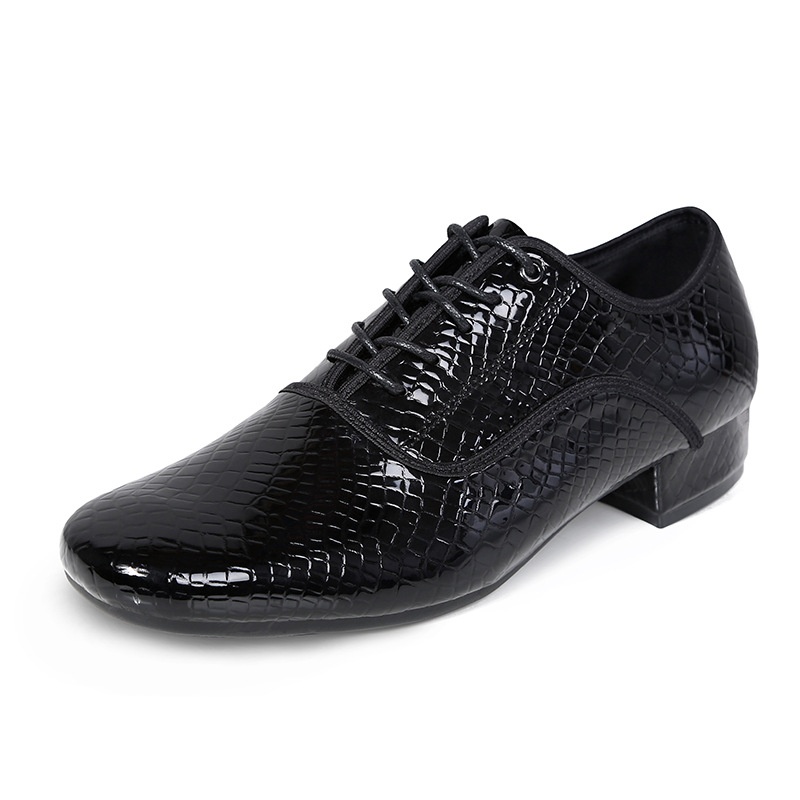 Herren-Tanzschuhe aus echtem Leder, modern, mit strapazierfähigen Sohlen, geeignet für Square Dance, Gesellschaftstänze und Outdoor-Aktivitäten_voghion.com