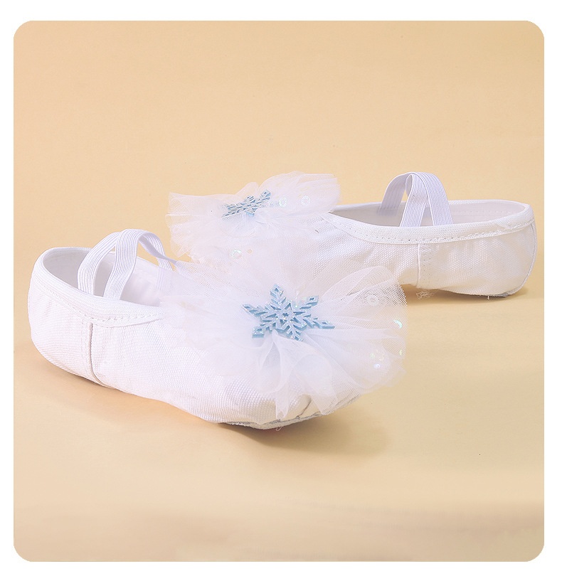 Sapatos de dança para mulher e criança com sola macia_voghion.com