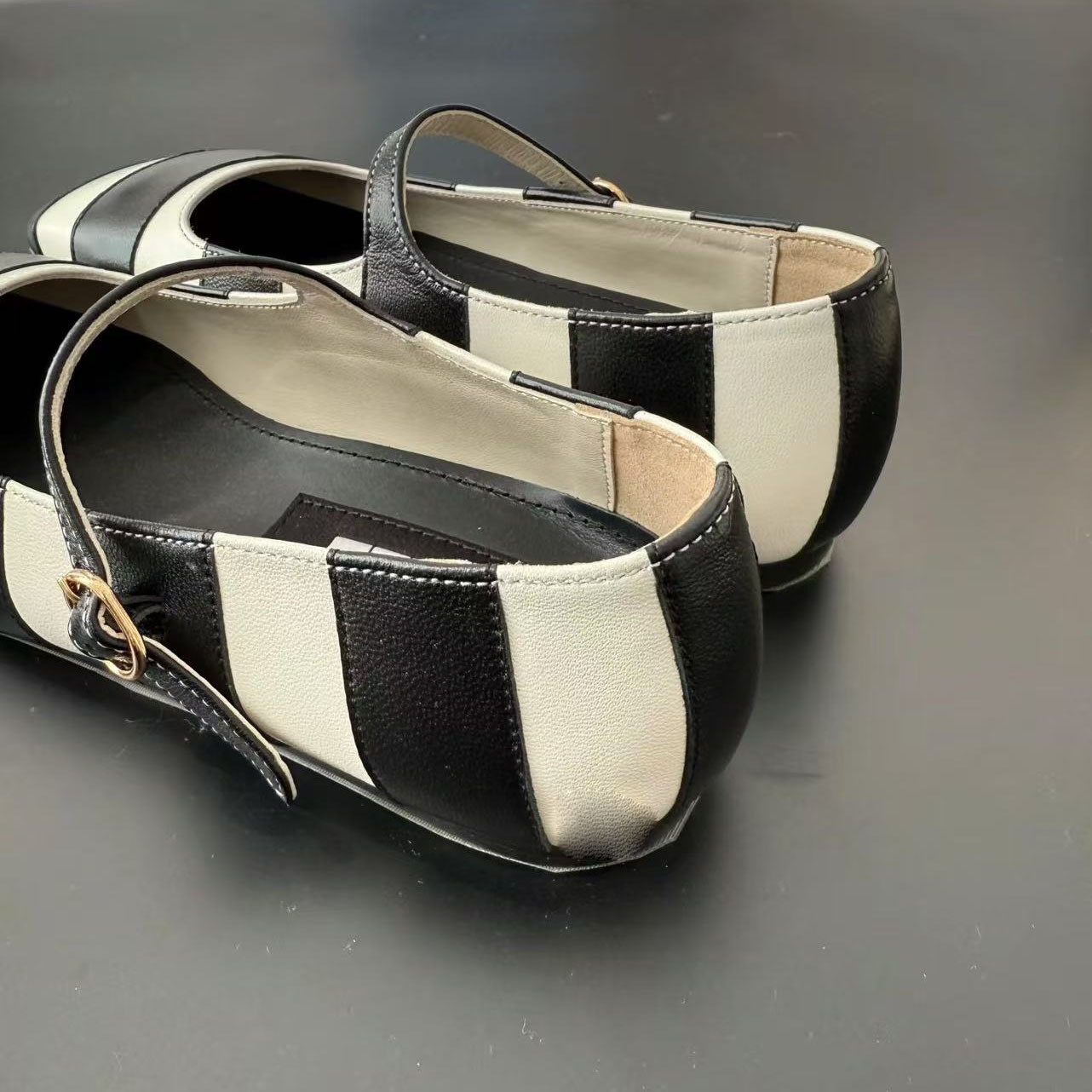 Zapatos De Baile Estilo Retro Con Patrón De Cebra Para Mujer_voghion.com