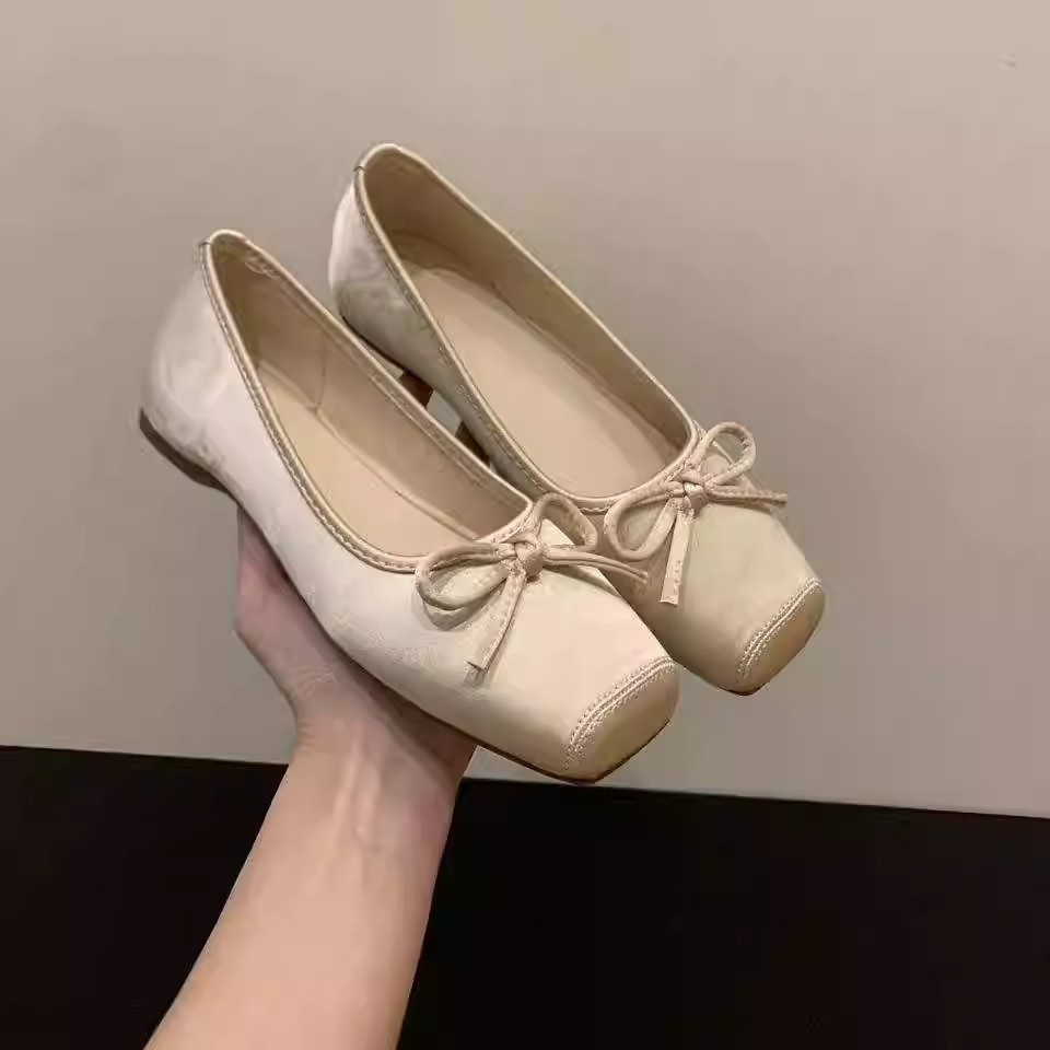 Dance Shoes 3CM Internal Height Increae, Oft Apricot-colored Evening Hoe For Women, 2026 New Pring-ummer Red Atin Ballet_voghion.com