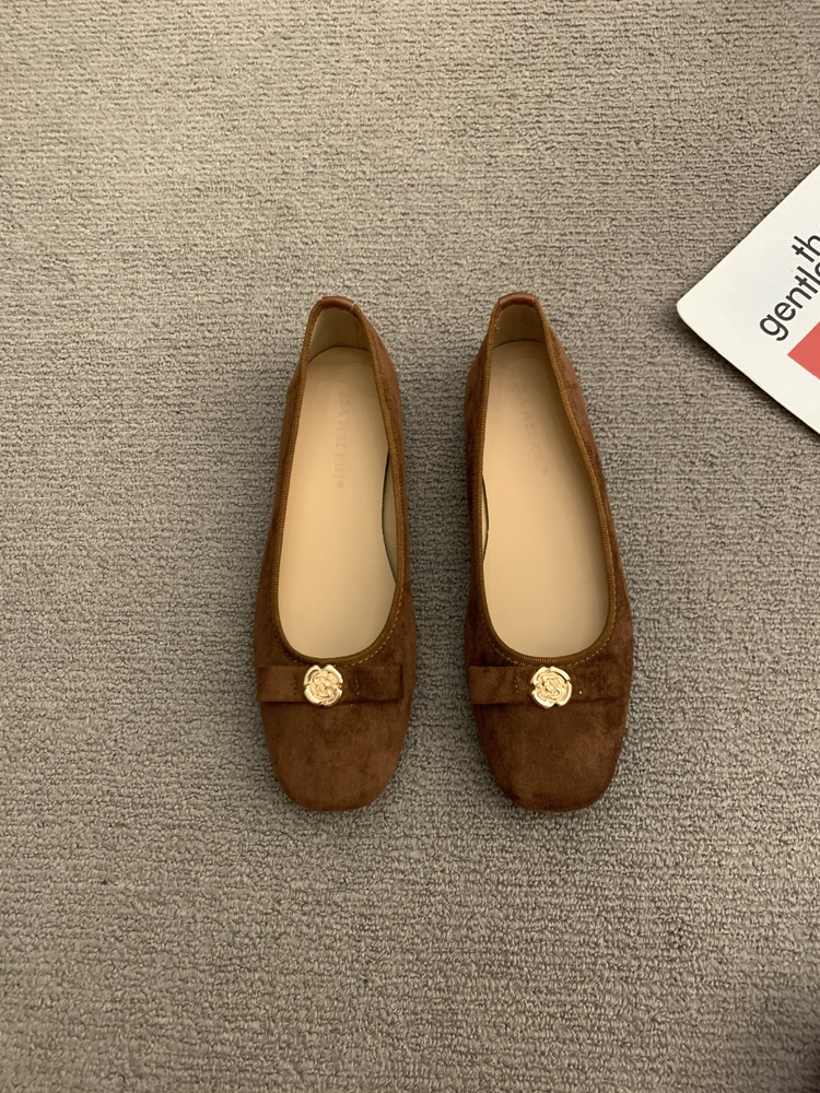 Bailarinas para mujer, zapatos de danza cómodos punta cuadrada_voghion.com