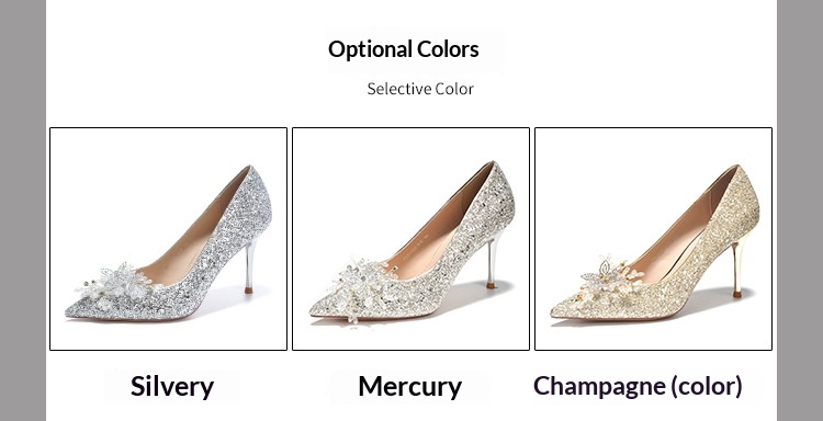 Dansschoenen voor dames met naaldhak strass en glitter_voghion.com