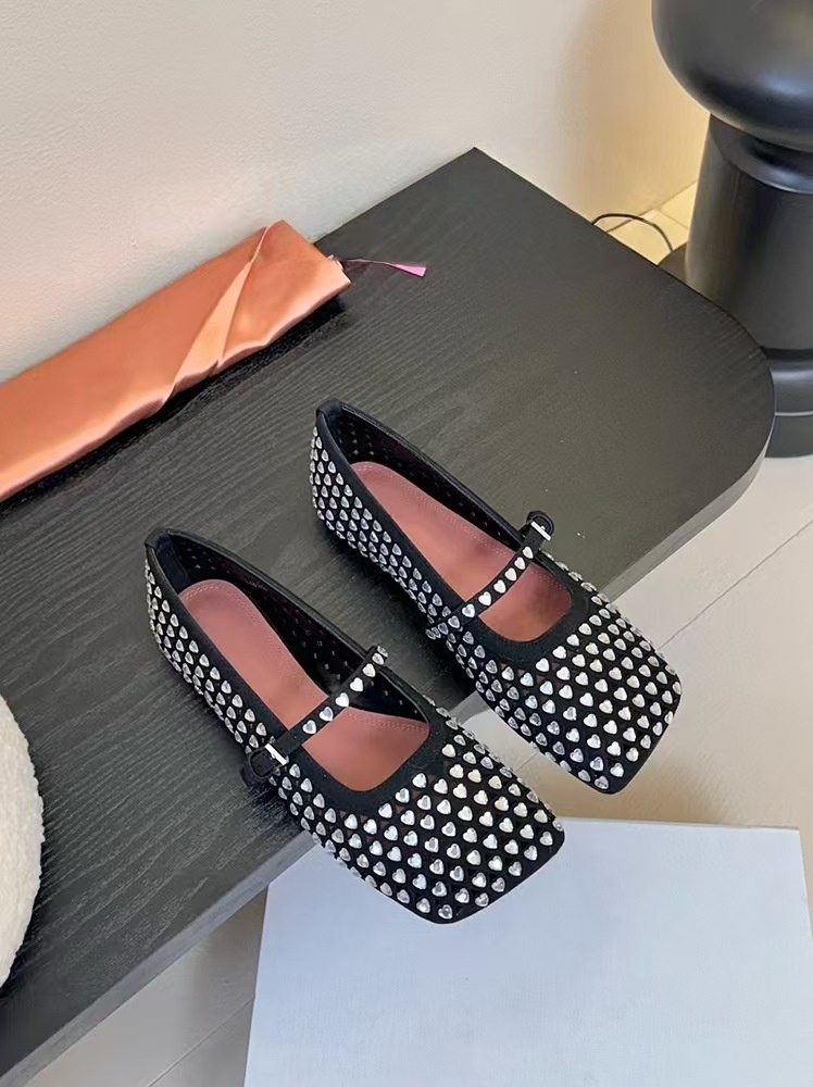 Damskor mary jane för dans i äkta läder med strass_voghion.com
