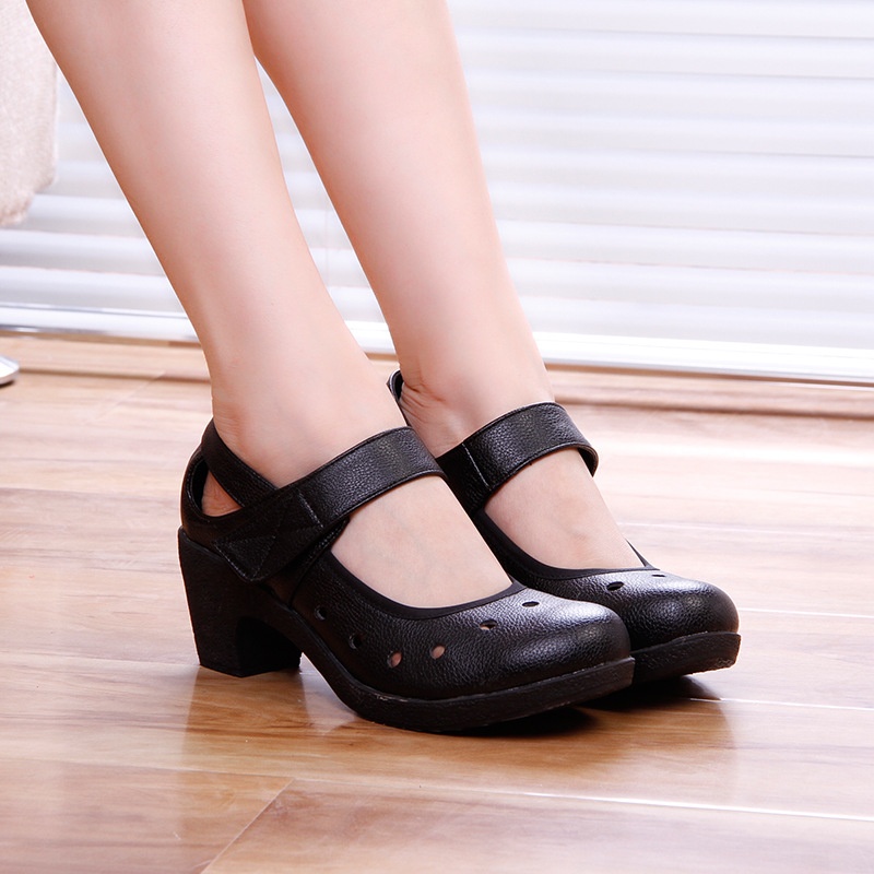 Dance Shoes Directly From The Manufacturer: New Square With Medium Heel Soft Sole, Women, Shoes For Middle-aged And Elderly, Dance_voghion.com