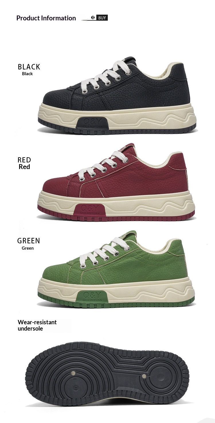 Chaussures décontractées homme sportives compensées élégantes_voghion.com