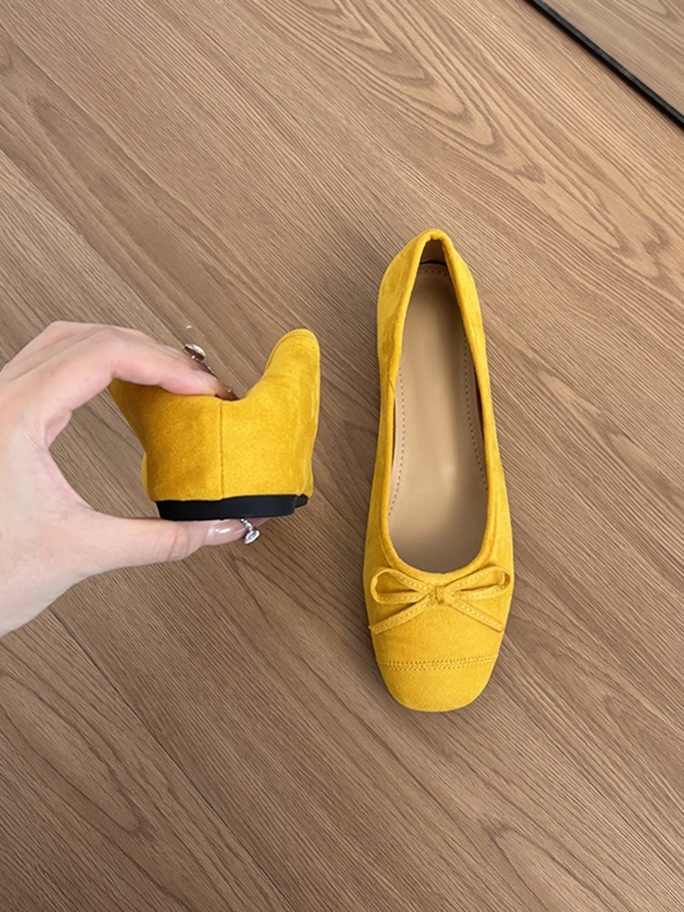 Red Ballet Dance Shoes With Bow And Elegant Chinese Style_voghion.com