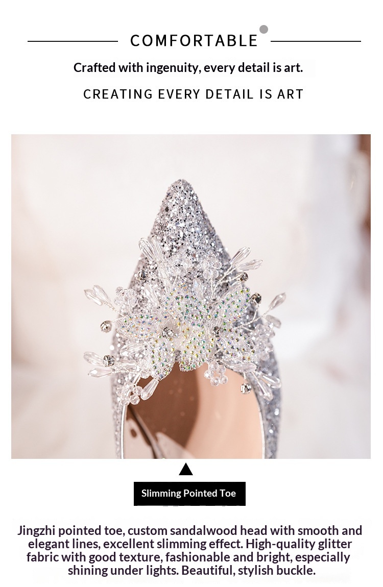 Dansschoenen voor dames met naaldhak strass en glitter_voghion.com