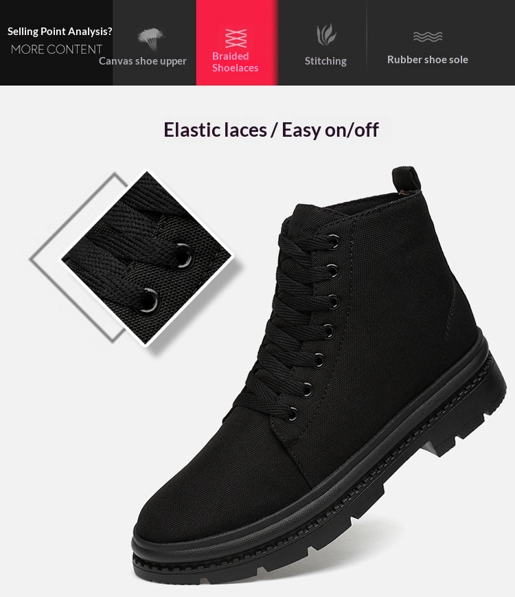 Men's Breathable High-top Sneakers Casual Height-increasing Shoes_voghion.com
