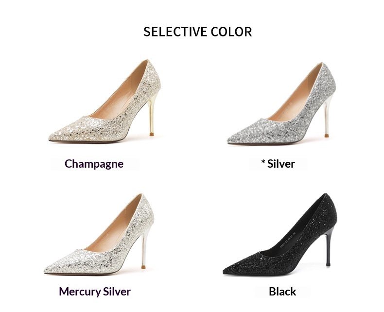 Scarpe da sposa con strass e tacco a spillo stile francese_voghion.com