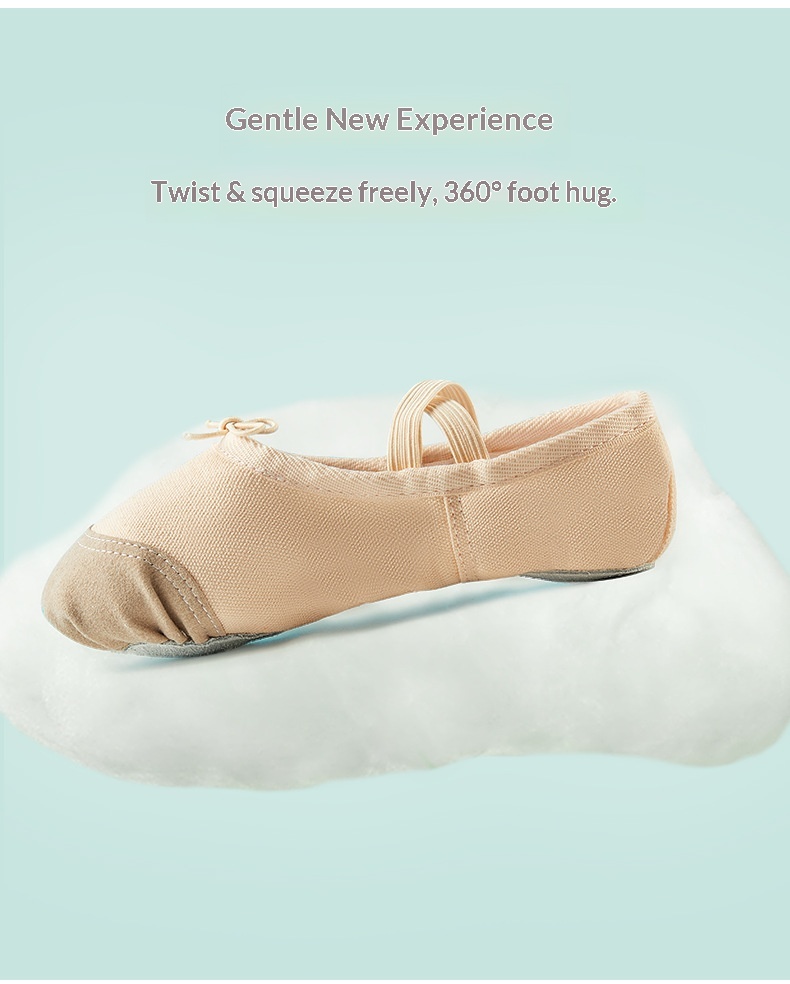 Sapatilhas de ballet para crianças com sola macia estilo étnico_voghion.com
