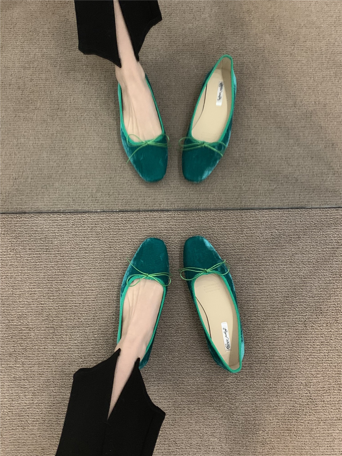Bailarinas danza mujer estilo francés vintage con lazo plano_voghion.com