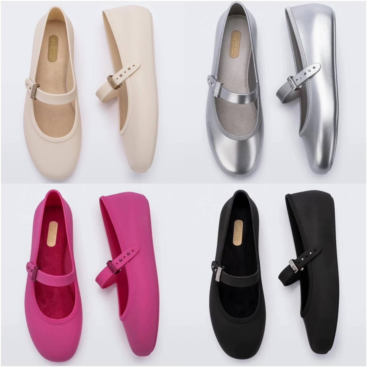Dance Shoes 2026 New Melissa Women's Shoes: Retro Soft Sole Round Toe Fashionable Shallow Flat Strap Evening Shoes_voghion.com