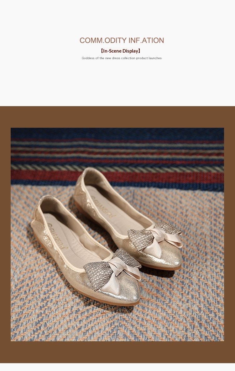Scarpe da ballo basse donna mocassini comodi con suola morbida_voghion.com
