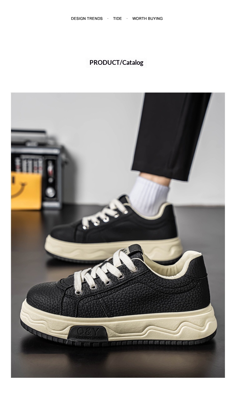 Chaussures décontractées homme sportives compensées élégantes_voghion.com