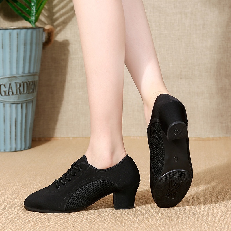 Dansschoenen voor dames, Latijns-Amerikaanse dans voor volwassenen, zachte vierkante matrozenschoenen voor docenten, ballroomdansschoenen met middelhoge hak voor alle seizoenen_voghion.com