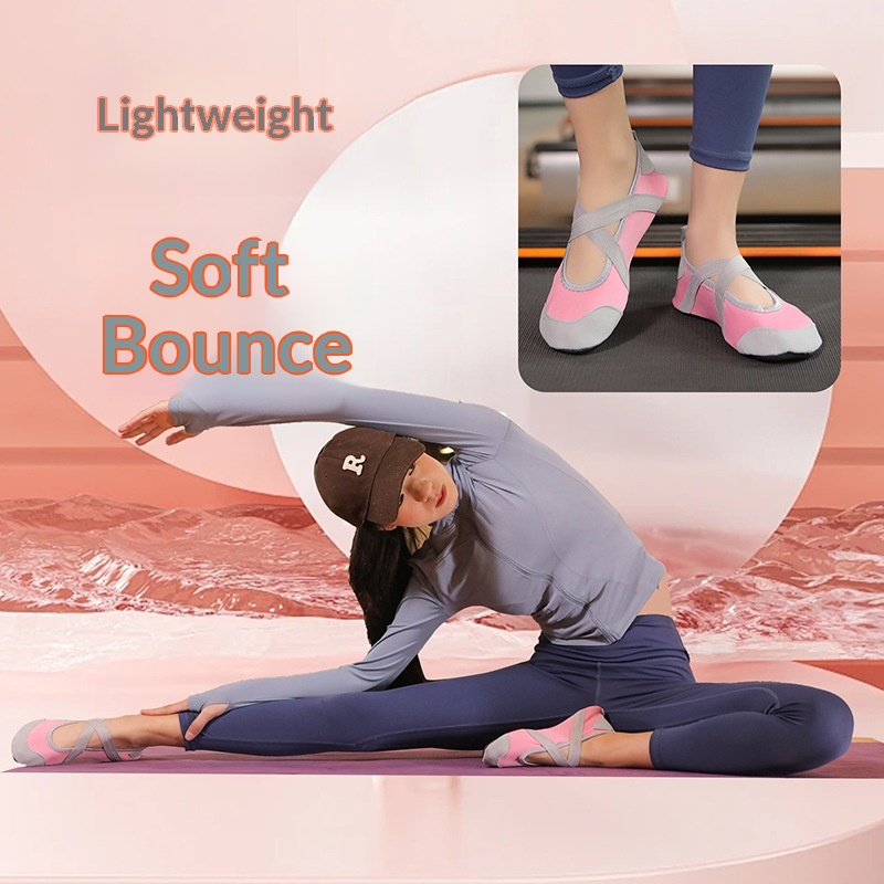 Dansschoenen, yogaschoenen voor dames, antislipschoenen voor binnen, geschikt voor thuis, strand, pilates, training, ballet, zachte zool, springtouwen, sportschoenen_voghion.com