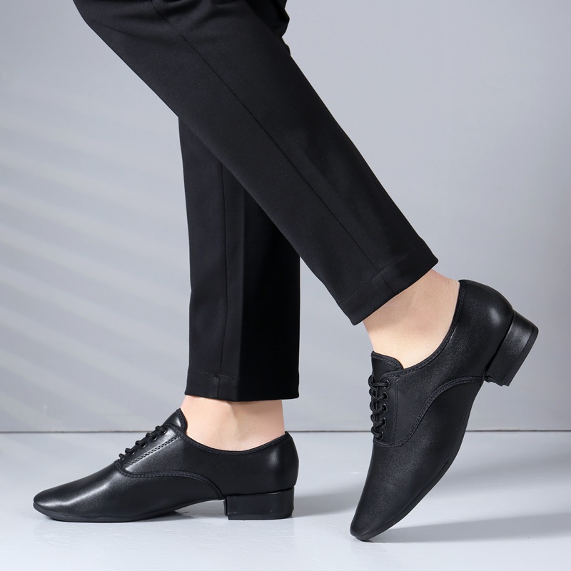 Scarpe da ballo moderne da uomo, quadrate, con suola morbida, scarpe da ballo latino-americano da sala._voghion.com